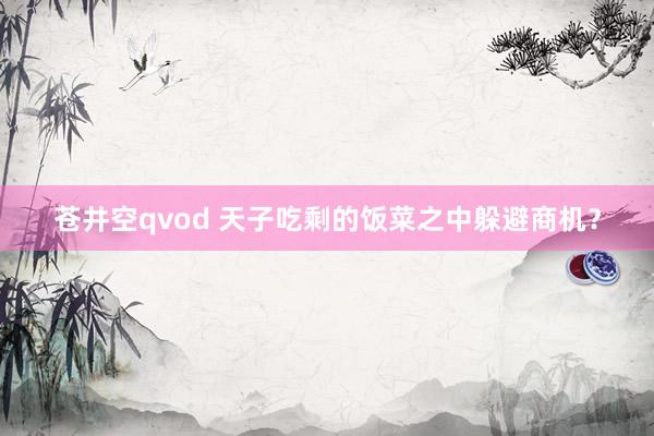 苍井空qvod 天子吃剩的饭菜之中躲避商机？