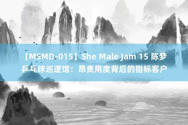 【MSMD-015】She Male Jam 15 陈梦乒乓球巡逻馆：昂贵用度背后的指标客户